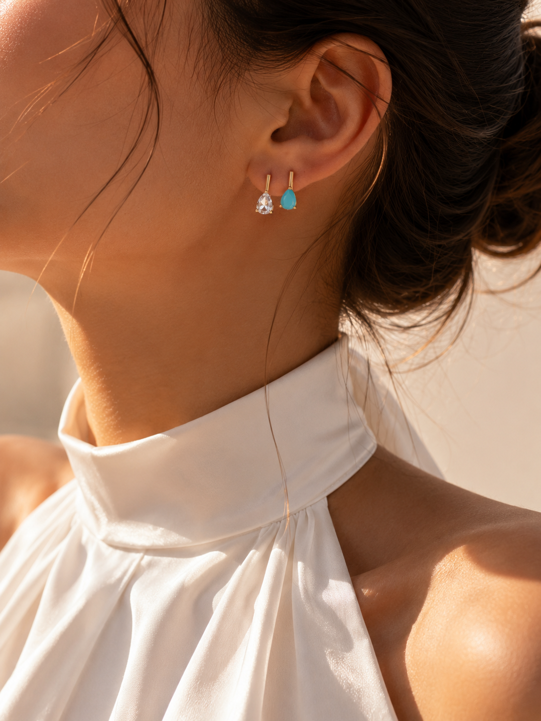 TURQUOISE DROP EARRING