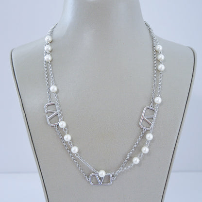 V Silver Necklace by MARO product detail