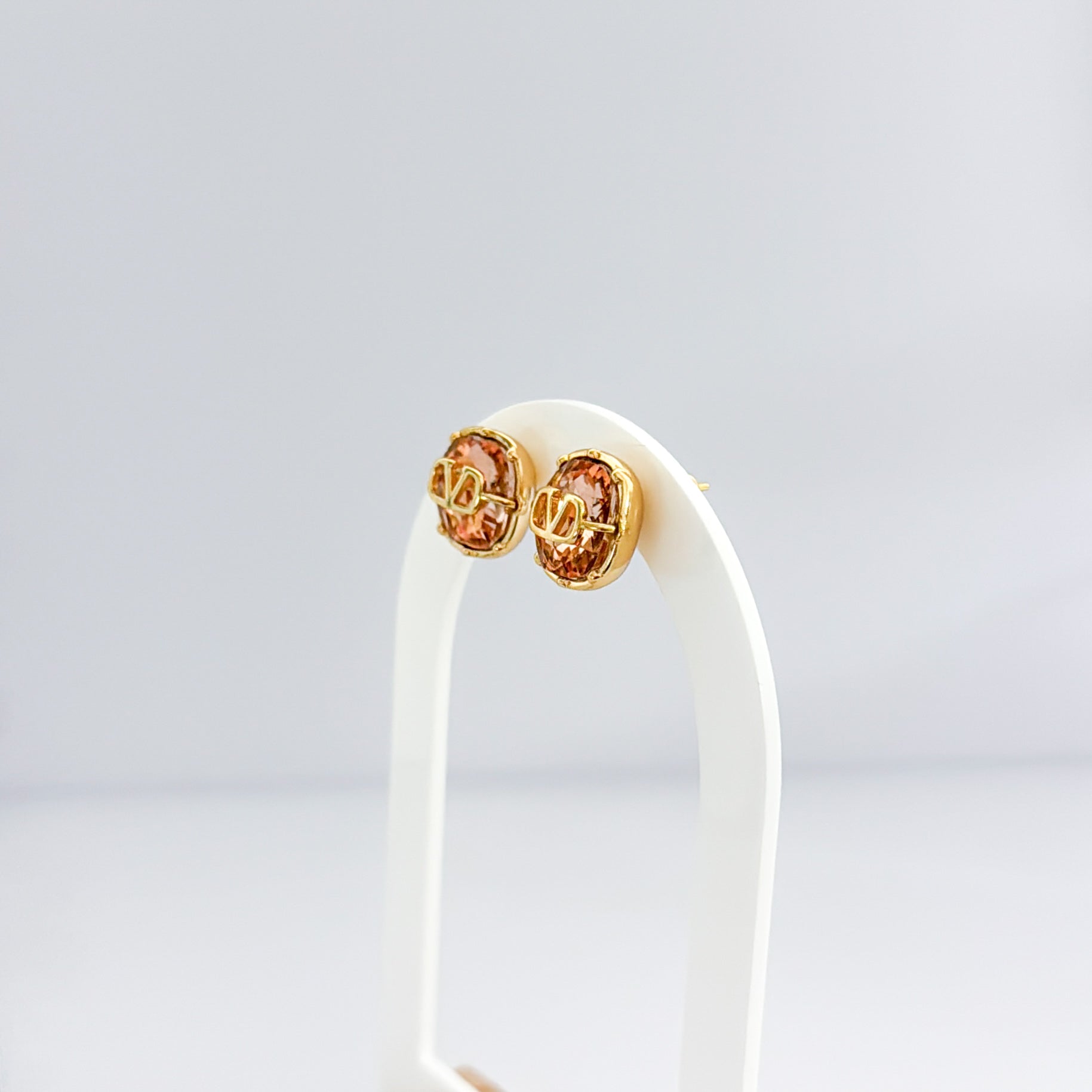 Pink crystal earrings - MARO JEWELRY