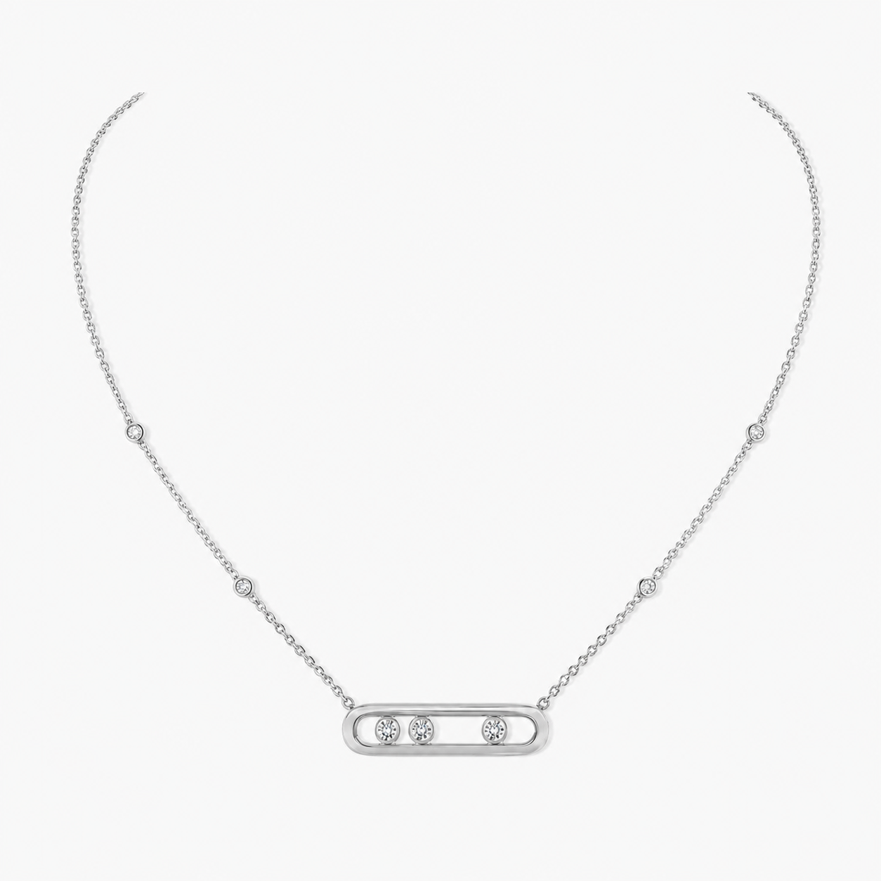 MSK SILVER NECKLACE