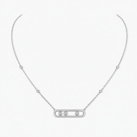 MSK SILVER NECKLACE