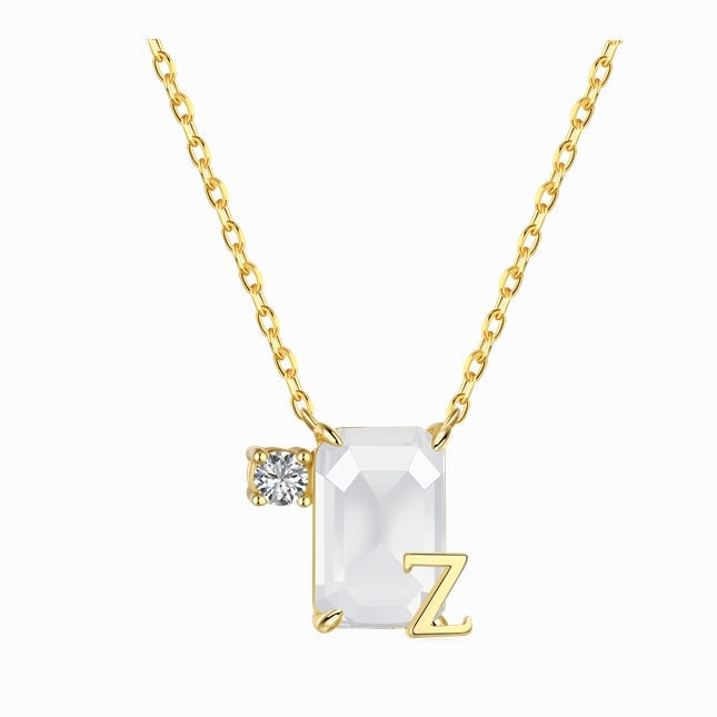 Initial Z necklace - MARO JEWELRY