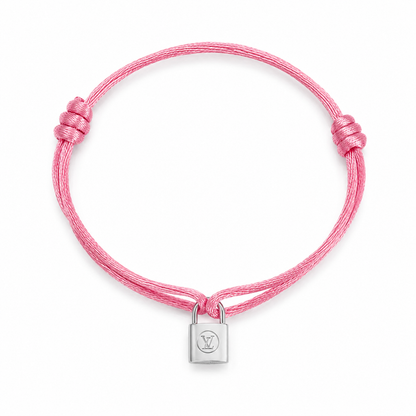 Mini Lock Silver Charm Bracelet color options by MARO Jewelry
