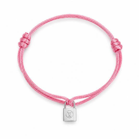Mini Lock Silver Charm Bracelet color options by MARO Jewelry
