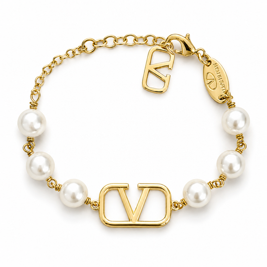 V Pearl Bracelet by MARO pearl-accent bracelet