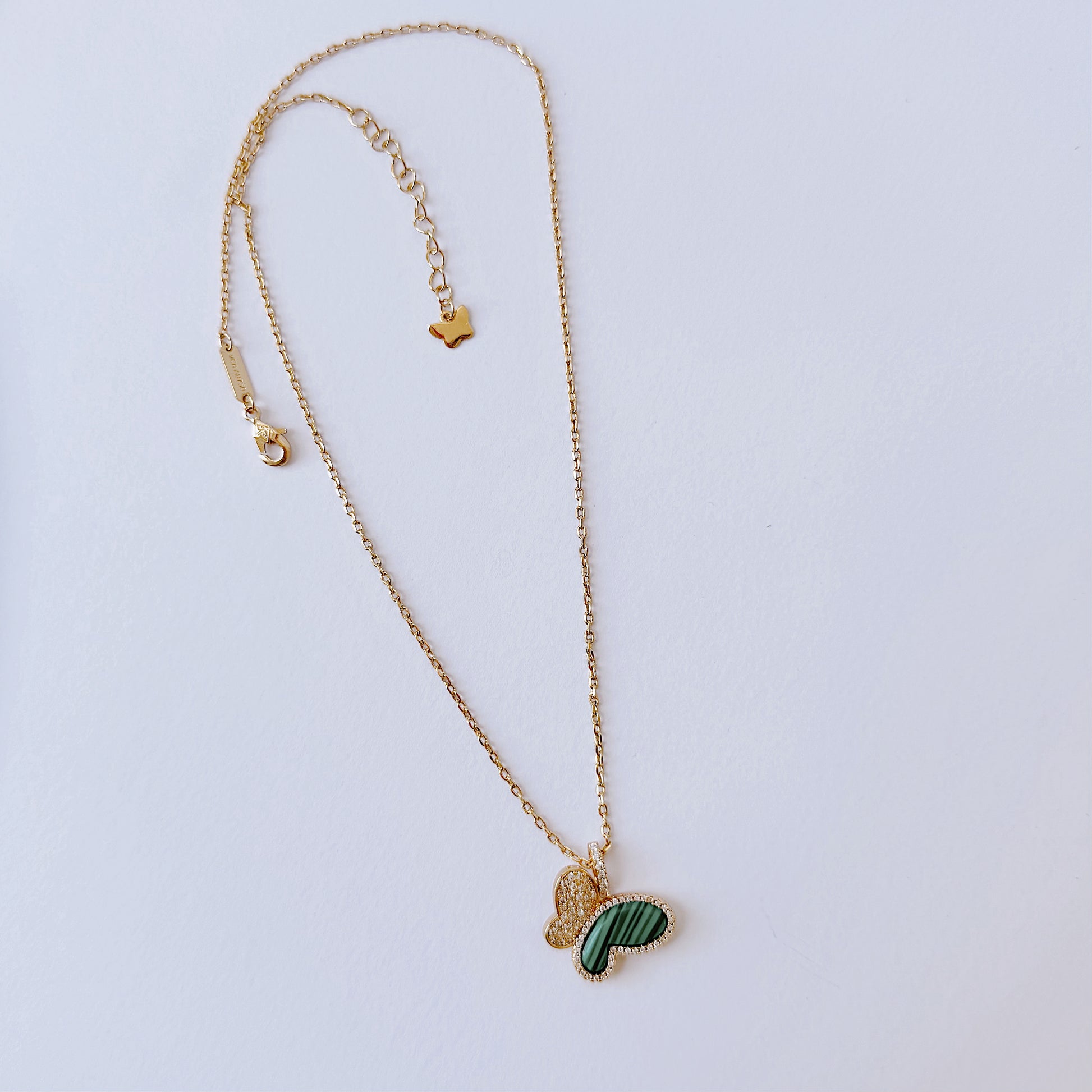 Gold & Green Necklace - MARO JEWELRY