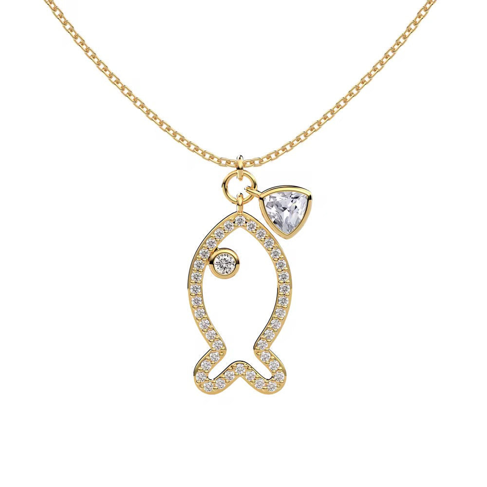 Ocean gold necklace - MARO JEWELRY
