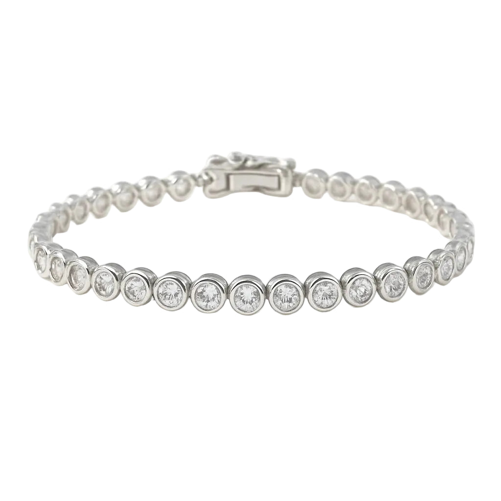 Pulsera de tenis de plata