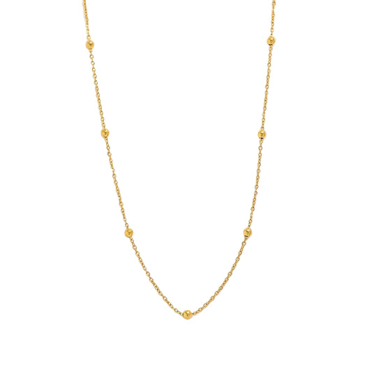 Beaded chain necklace - MARO JEWELRY
