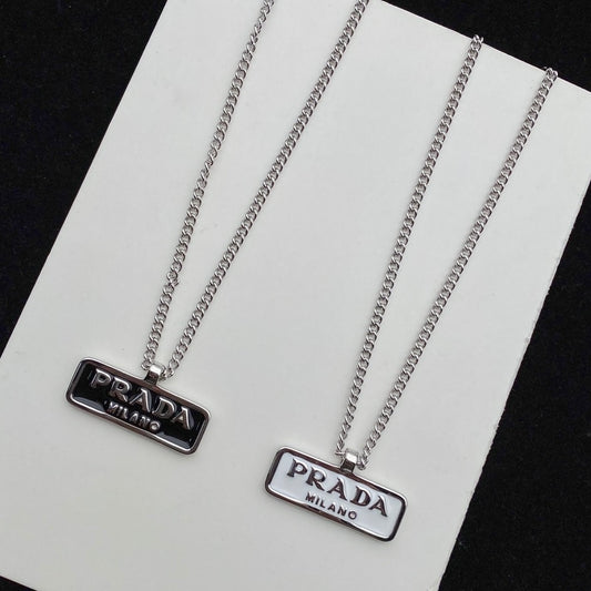 P silver necklace - MARO JEWELRY