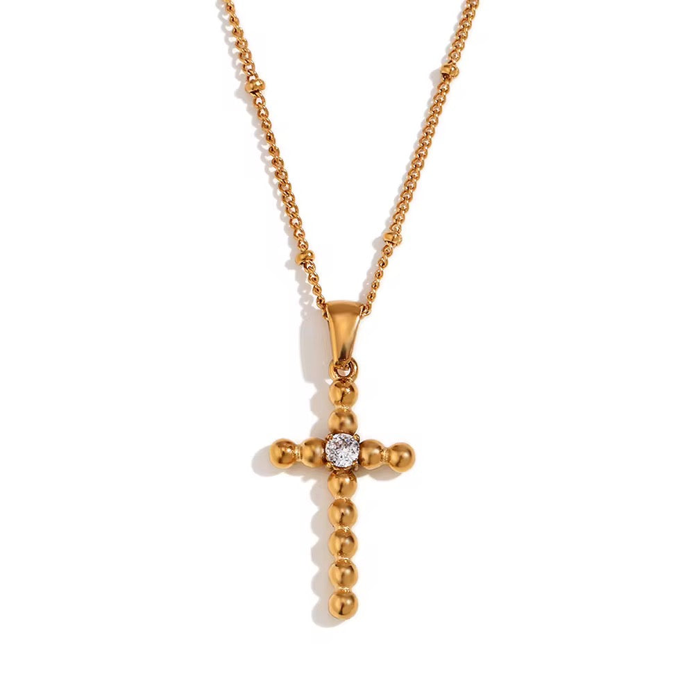 Cross pendant necklace - MARO JEWELRY