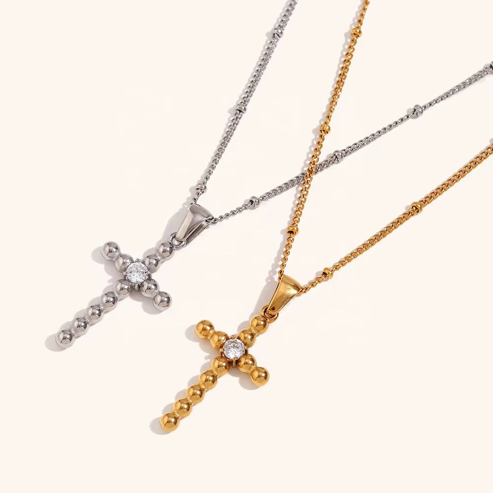 Cross pendant necklace - MARO JEWELRY