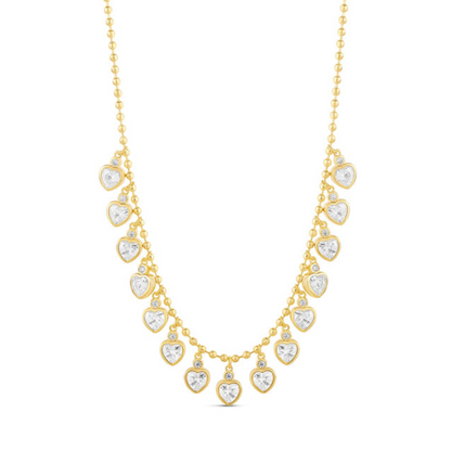 Golden Hearts Necklace by MARO Jewelry