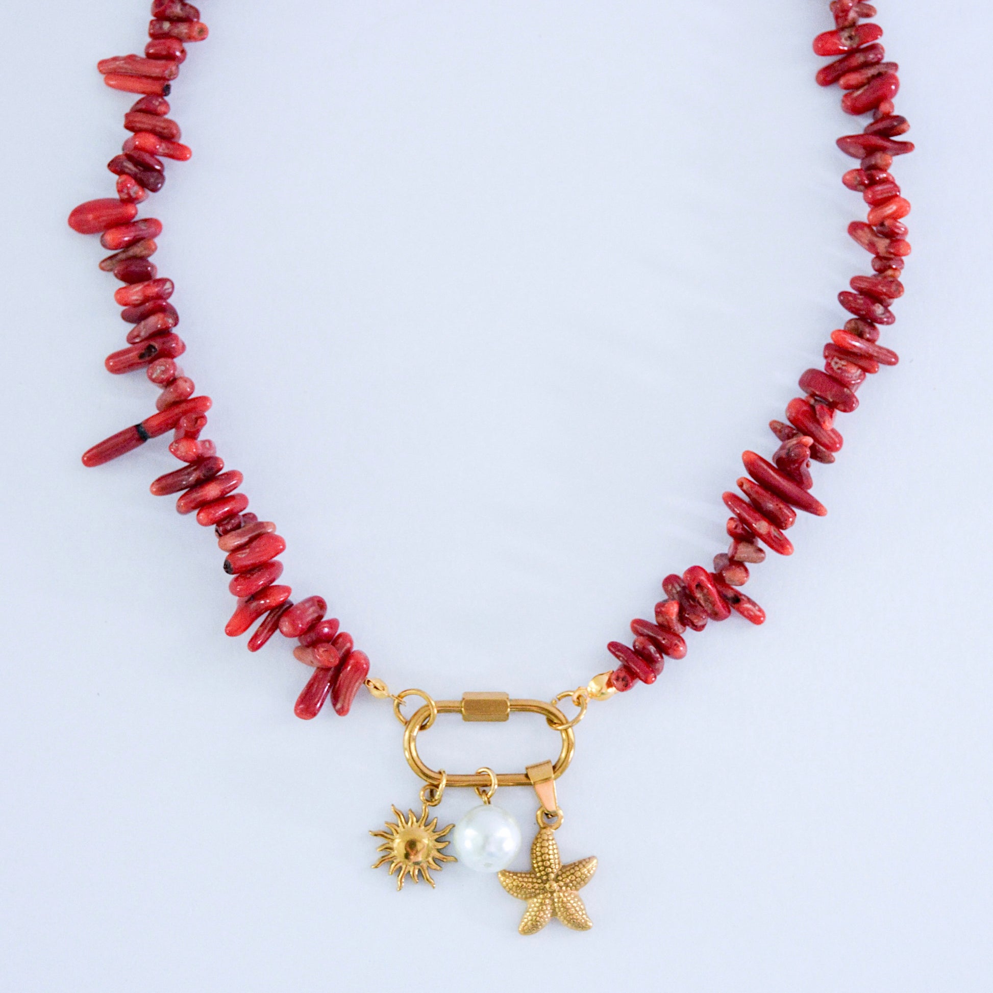 Coral necklace - MARO JEWELRY