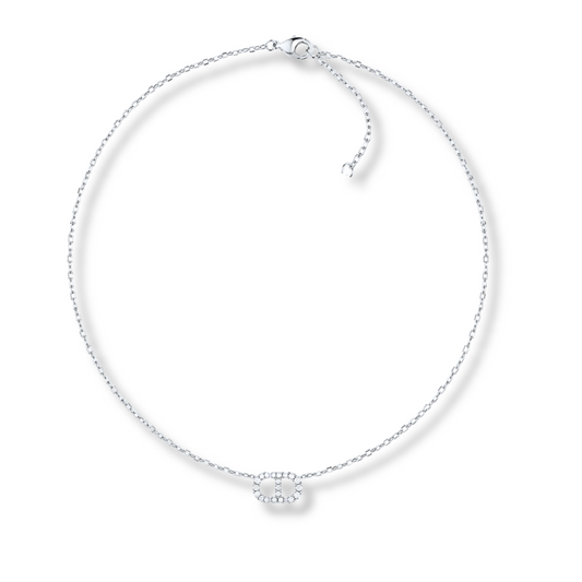 MINI CD SILVER NECKACE
