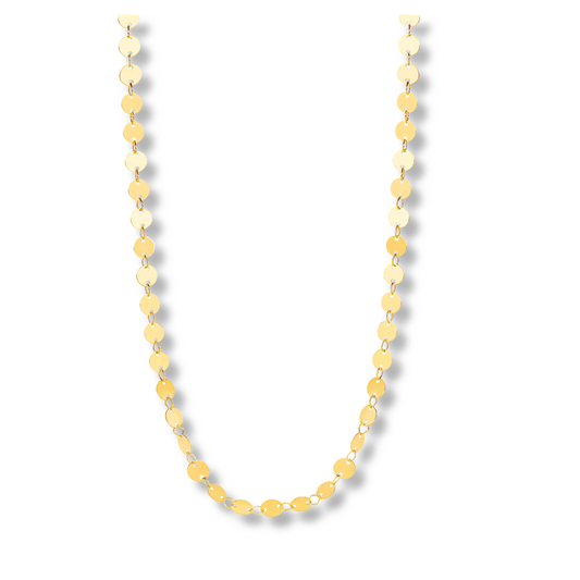 GOLDEN DISC NECKLACE