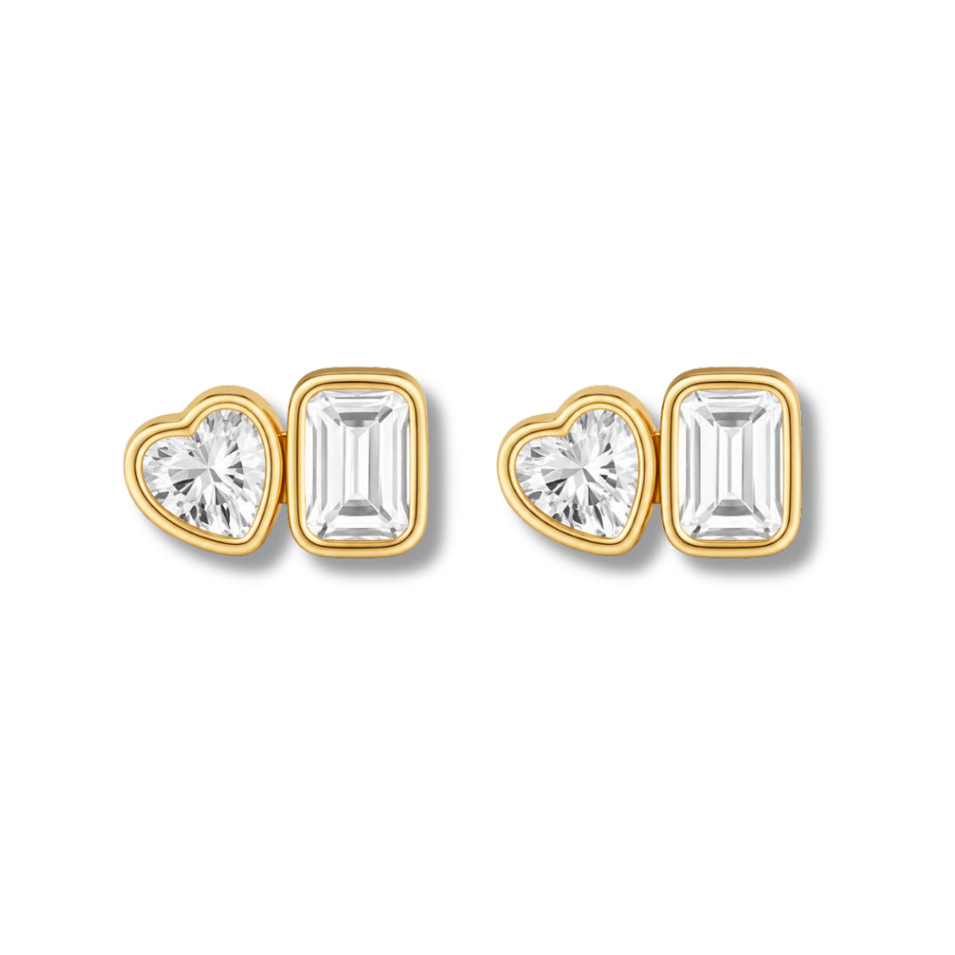 AMOUR DUO STUD EARRING