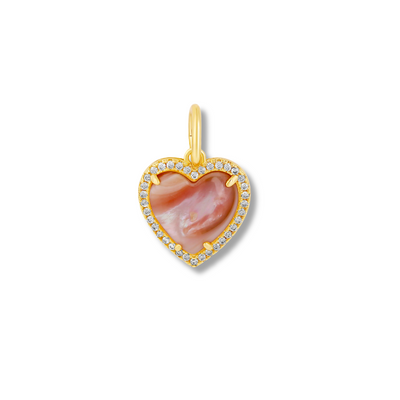 Heart Gem Charm by MARO Jewelry
