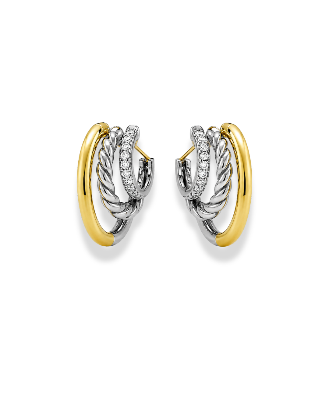 TWO TONE HOOPS