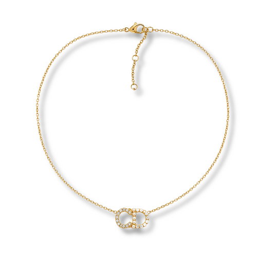 Petit Pearl and Crystal Necklace by MARO delicate necklace