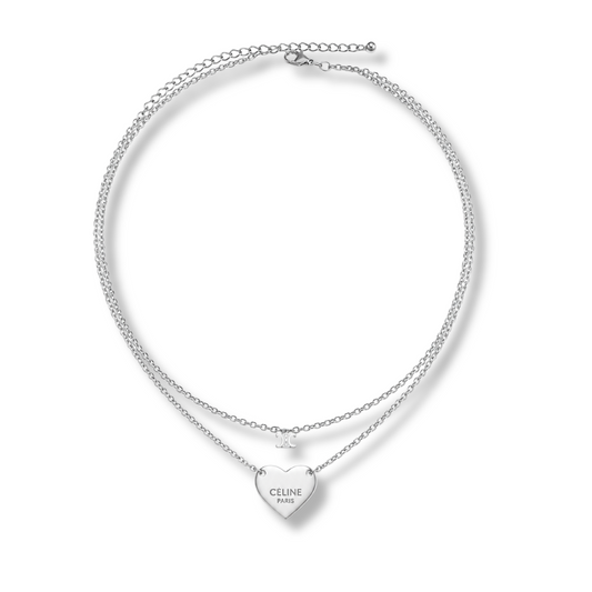 CLN Double Necklace by MARO, layered necklace for women