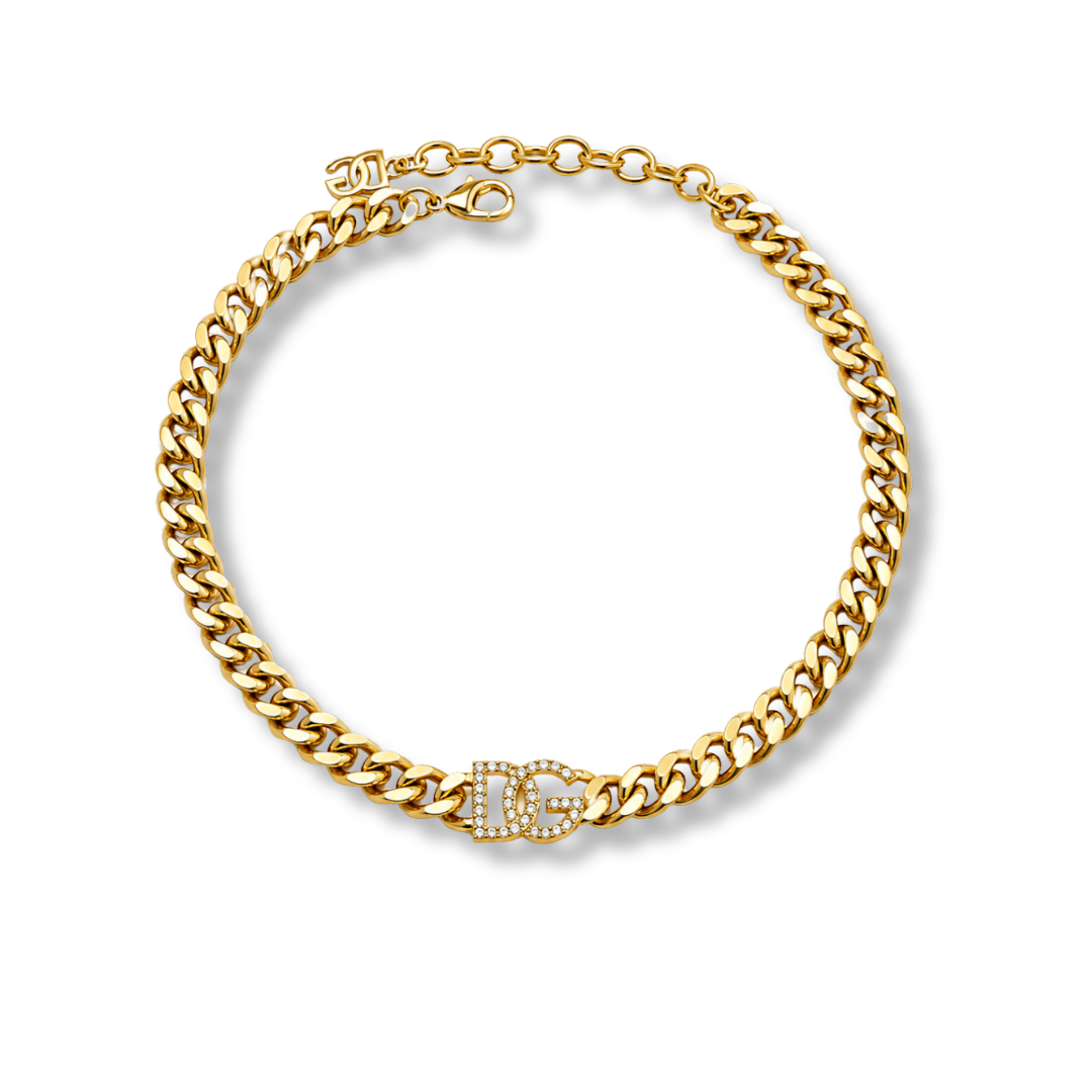 D Gold Necklace