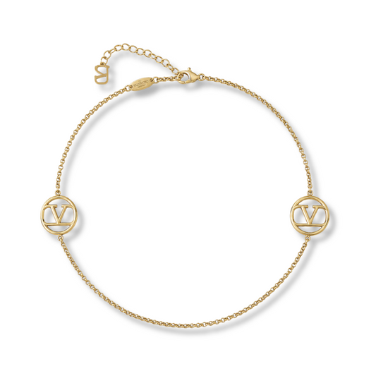 V Gold Necklace by MARO gold-tone necklace detail