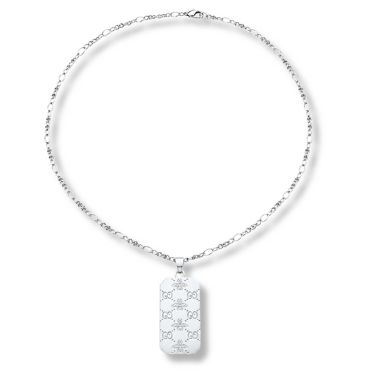 G Bee Engraved Pendant Necklace by MARO, bee-inspired necklace for women