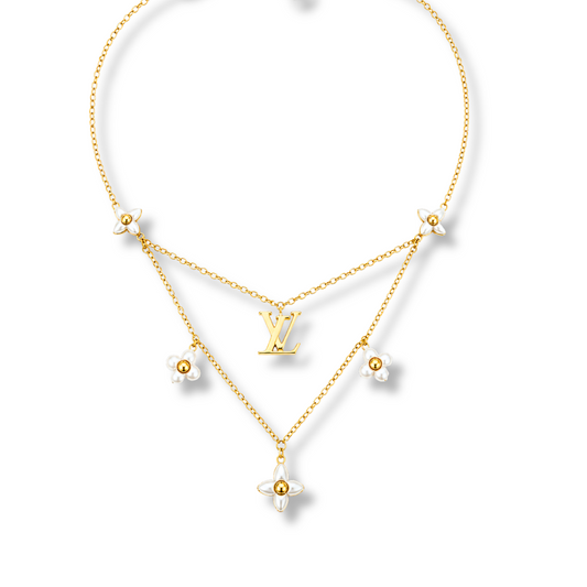 Mini Blossom Necklace by MARO delicate floral pendant necklace
