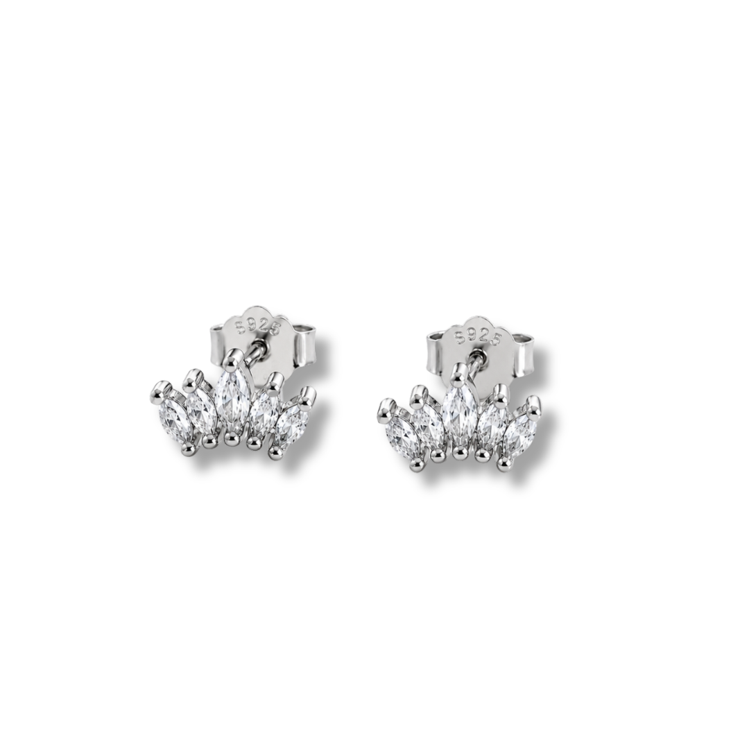 PENDIENTES DE PLATA QUEEN - Joyería elegante y atemporal para cada ocasión