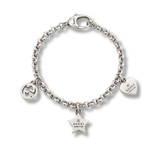 GG Charms Bracelet on wrist by MARO Jewelry