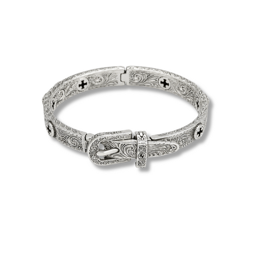 Vintage Saddle Bangle Bracelet by MARO Jewelry