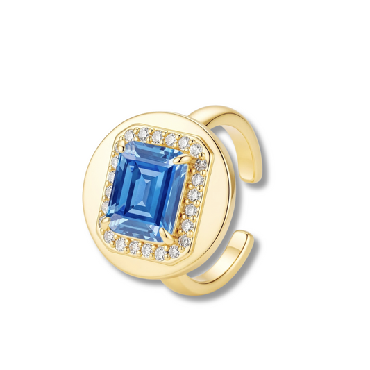 Blue Halo Ring