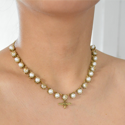Bee Vintage Necklace by MARO Jewelry