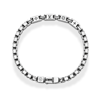 L Vintage Bracelet by MARO in silver tone