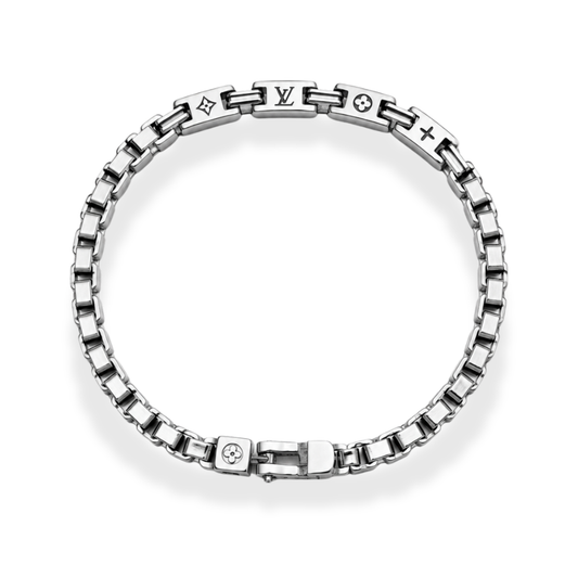 L Vintage Bracelet by MARO in silver tone