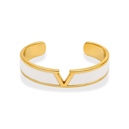 V Bangle Bracelet styling view by MARO Jewelry