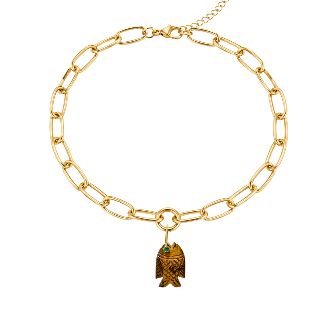 Fish Pendant detail by MARO Jewelry