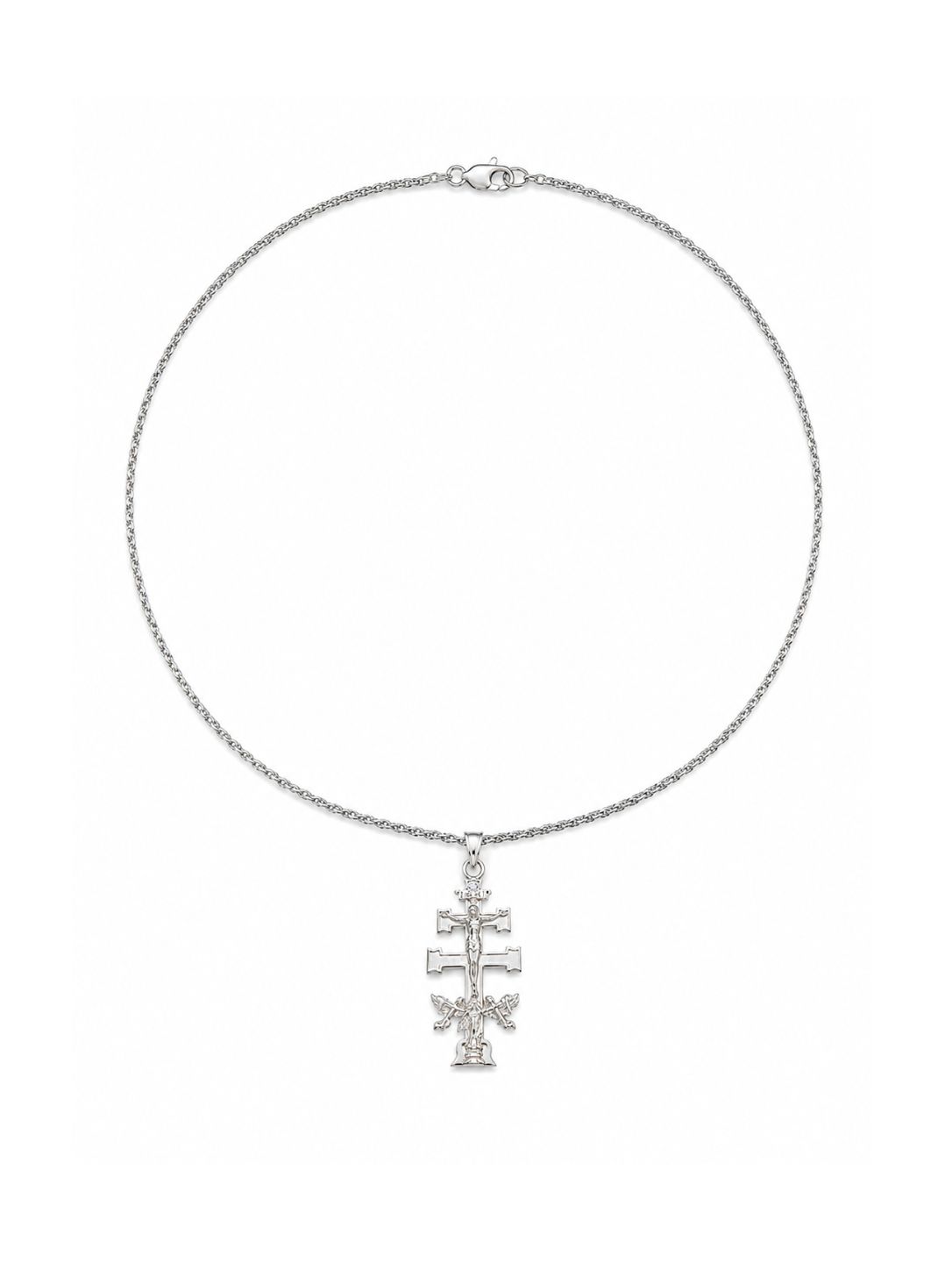 Cruz de Caravaca Pendant detail by MARO Jewelry
