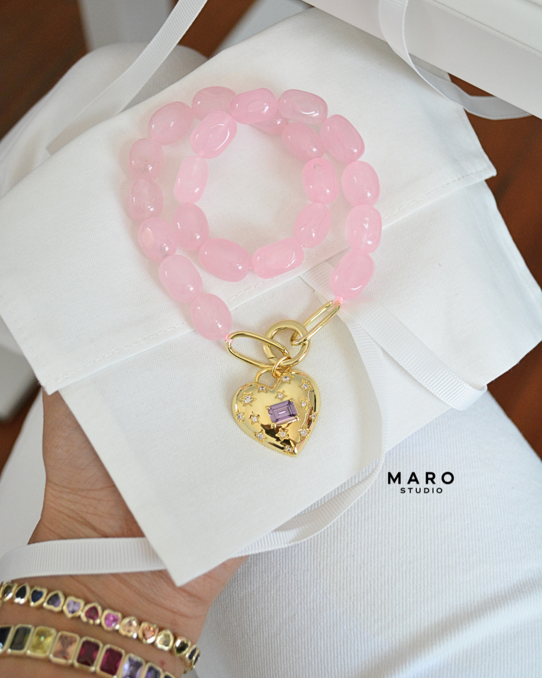 Amour Heart Charm by MARO Jewelry