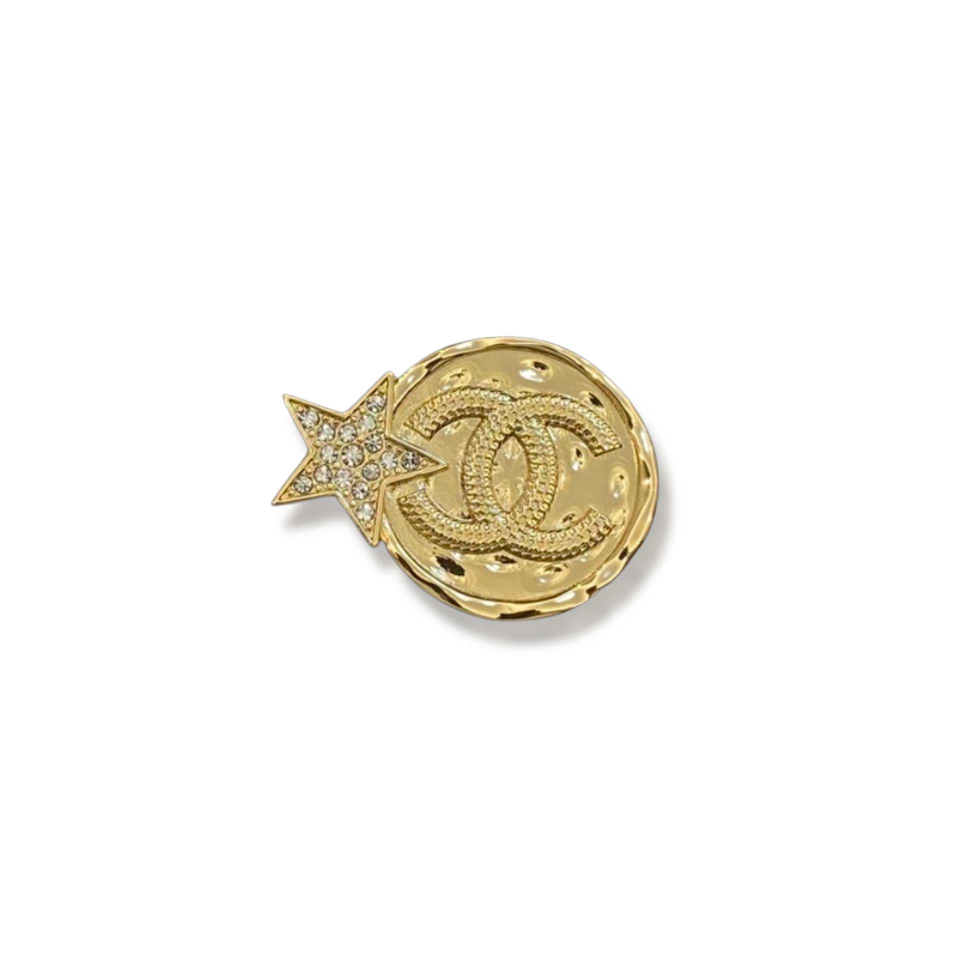 Logo gold brooch - MARO JEWELRY