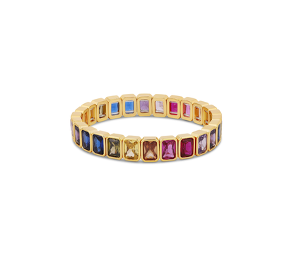 Rainbow Stretchy Bracelet by MARO Jewelry