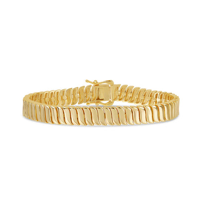 Golden Wave Tennis Bracelet by MARO Jewelry
