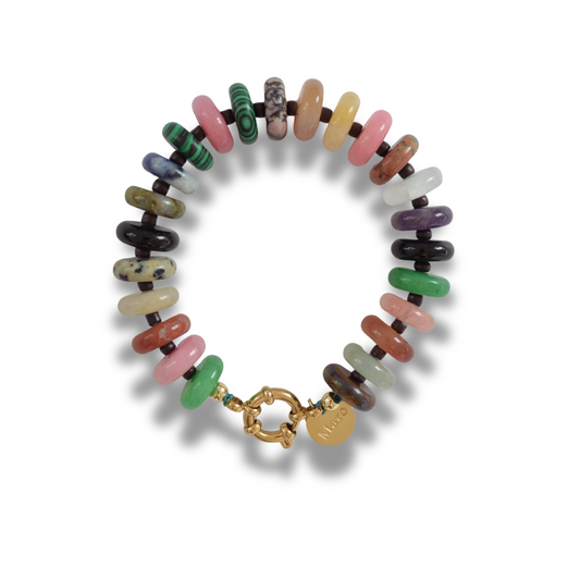 Multicolor-Gemstone Bracelet
