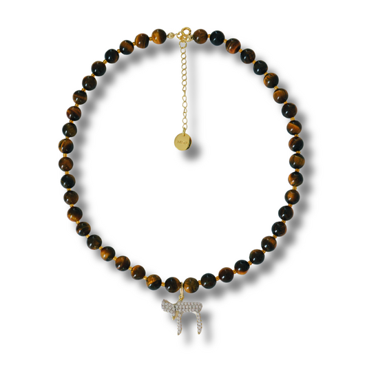 The Tiger's Eye Chai Necklace