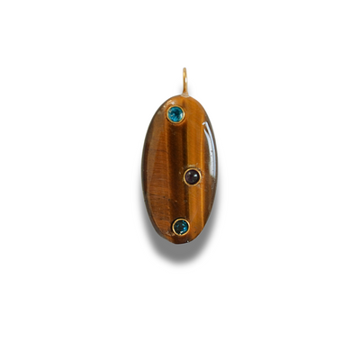 TIGER'S EYE CHARM