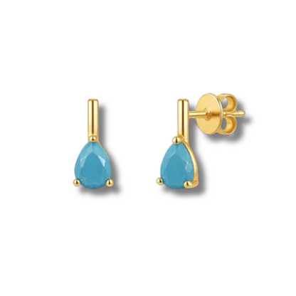 TURQUOISE DROP EARRING