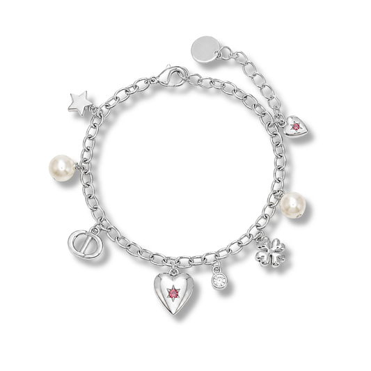 Heart and Pearl Bracelet by MARO Jewelry
