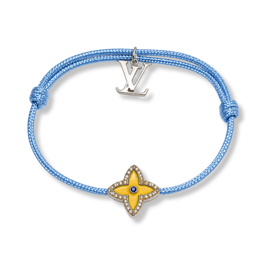 Monogram Flower Bracelet detail by MARO for stacked styling