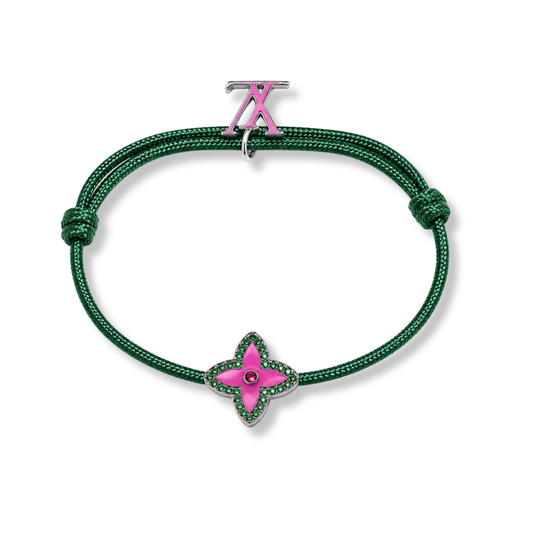 Monogram Flower Bracelet by MARO polished floral bracelet